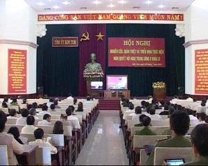 Hội nhgij trực tuyến toàn quốc quàn triệt Nghị quyết Trung ương 9 tại điểm caauf tỉnh Kon Tum