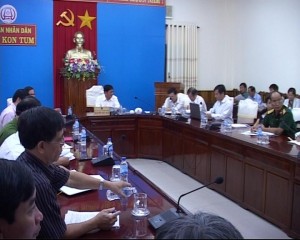 Hội nghị trực tuyến tại điểm cầu tỉnh Kon Tum