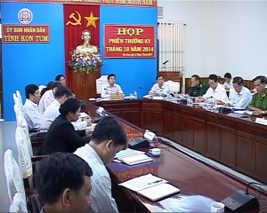 UBND tỉnh Kon Tum họp phiên thường kỳ tháng 10/2014