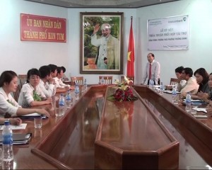Lễ ký kết tài trợ xây dựng Trường THCS  phường Trường Chinh