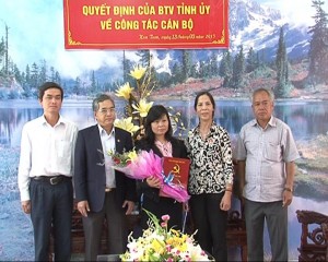 Tỉnh ủy Kon Tum trao Quyết định bổ nhiệm cán bộ