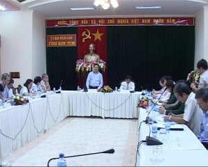 Phó Thủ tướng Phạm Bình Minh làm việc với lãnh đạo tỉnh Kon Tum