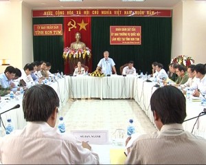 Lãnh đạo tỉnh Kon Tum làm việc với đoàn giam ssast của Quốc hội