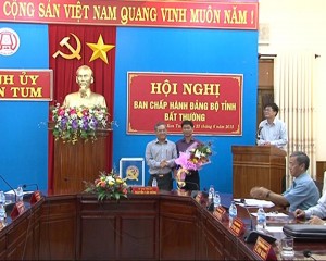 Hội nghị bất thường Đảng bộ tỉnh Kon Tum
