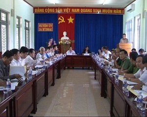 BCĐ Tây Nguyên làm việc với huyện Ia H'Drai