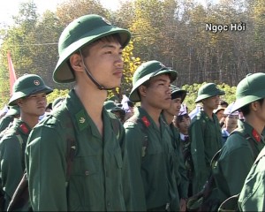 Thanh niên huyện Ngọc Hồi lên đường nhập ngũ