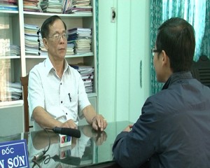 Ông Võ Xuân Sơn trả lời phỏng vấn của PV