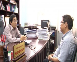 Ông Nguyễn Hóa trả lời phỏng vấn của PV