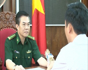 Đại tá Phạm Ngọc Phú trả lời phỏng vấn của PV