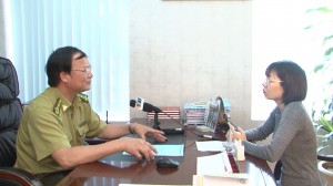 Ông Nguyễn Văn Nam trả lời phỏng vấn của PV