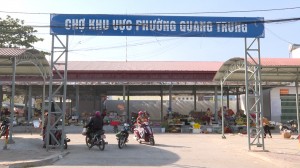 Chợ khu vực phường Quang Trung